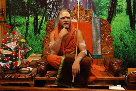 Swami Swaroopanandendra Saraswathi head of Sarada Peetham in Visakhapatnam