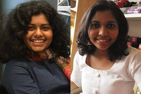 Collage of Snigdha and Apoorva