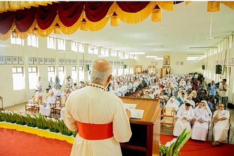 Representative image of a church gathering at a Syro Malabar Catholic Church