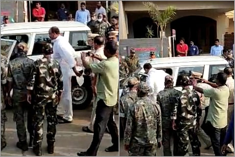 TDP state president Atchannaidu being arrested