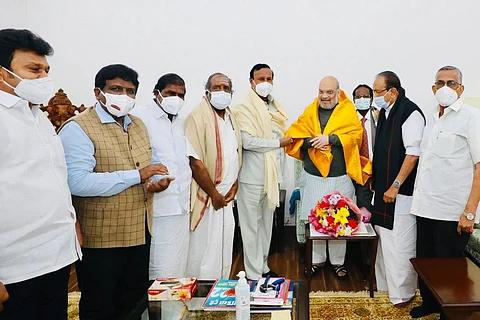 The delegation meeting Amit Shah
