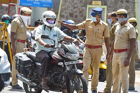 Representative image of police officials in Tamil Nadu