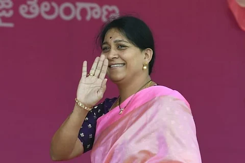TRS MP Kavitha Maloth