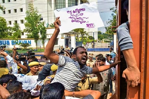 Telangana RTC workers offer to end strike, but it’s a loss for democratic struggles