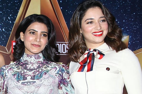 Actors Samantha and Tammannah