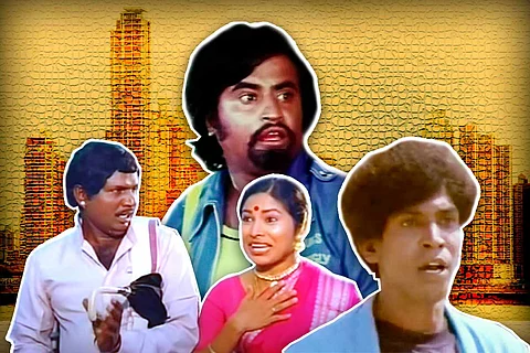 Goundamani, Rajinikanth, Kovai Sarala, Vadivelu