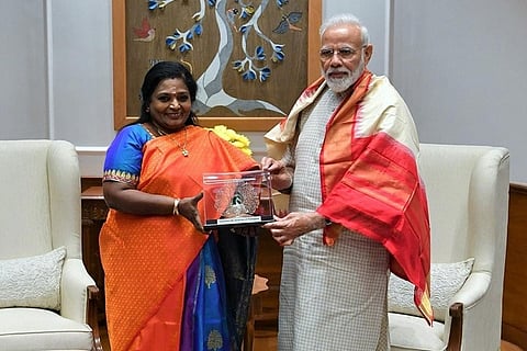 Amid RTC strike in Telangana, Governor Tamilisai meets PM Modi, Amit Shah in Delhi