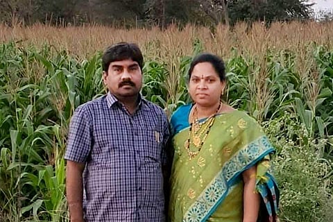 A file photo of the Telangana lawyer couple who was murdered by unknown assailants