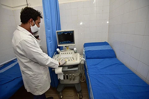 Ultrasound machine from the diagnostic hub