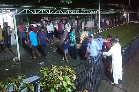 Roof collapse at Tennis Pavilion