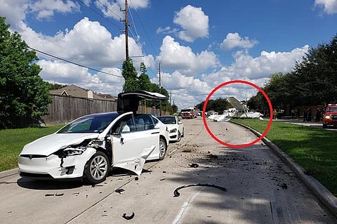 This Kerala-origin man in the US had a lucky escape when a plane crashed into his car