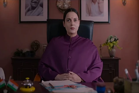 Kangana in purple suit as Jayalalithaa in Thalaivi trailer