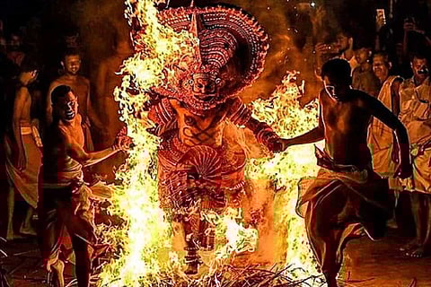 A Theyyam performance