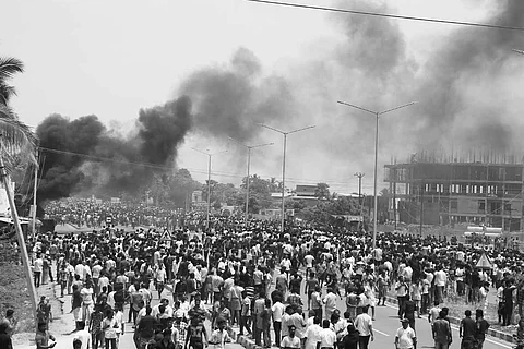 Anti-Sterlite protesters during Thoothukudi violence
