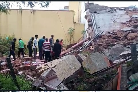 Tiruvannamalai cylinder explosion and wall collapse
