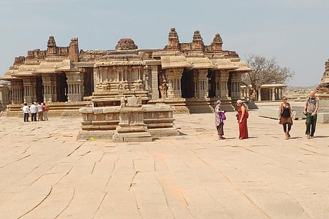 Tourists in Hampi