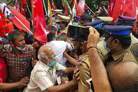 Trade unions in Tamil Nadu join nationwide strike against new farm and labour laws