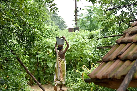 A tribal woman in Araku valley of Andhra Pradesh.