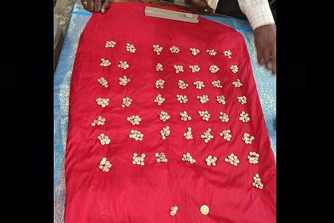 505 gold coins discovered behind Trichy temple, sent to district treasury