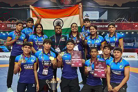 U-17 Asian Wrestling India bag seven medals on Day 3 as women win team competition