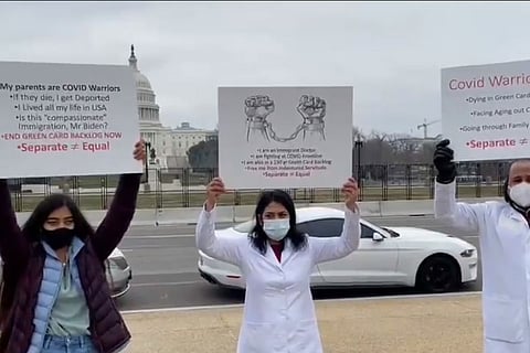 Indian-American health workers in US protest outside Capitol over green card backlog