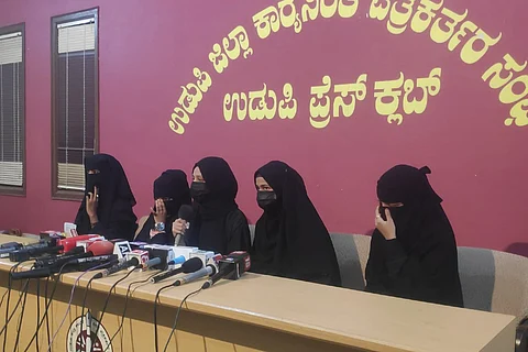 Udupi students who went to High Court on hijab address press meet, pledge to continue legal fight after HC verdict