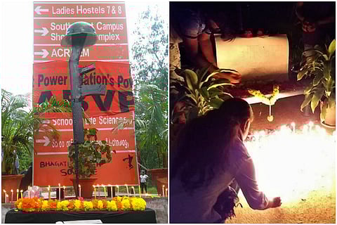 'Kargil Chowk' row refuses to die down in University of Hyderabad, ABVP holds rally