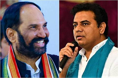 Telangana Congress chief and KTR help aged couple, win hearts on social media