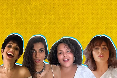 A picture of Anushka Manchanda, Mahua Kamat, Neha Bhasin and Pratichee Mohapatra of the band VIVA