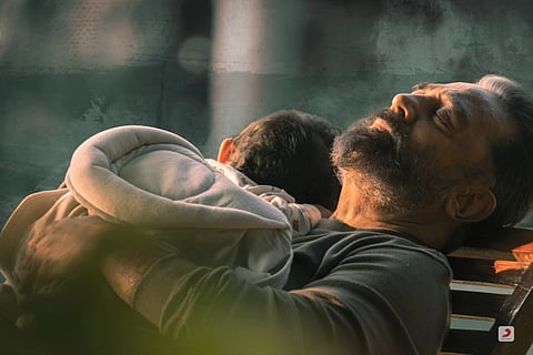 Kamal Haasan with a baby