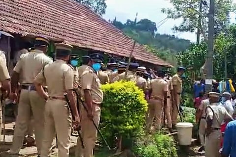 Police officials providing security to accused Arjun
