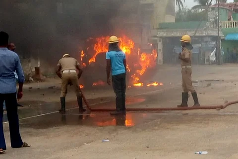 Caste clashes in TN’s Vedaranyam: Car torched, Ambedkar statue vandalised, over 50 held