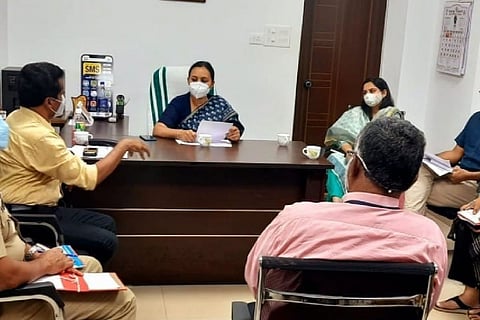 Health Minister Veena George during review meeting on Zika virus infection in state