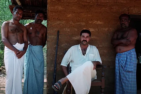Mammootty in a scene from Vidheyan