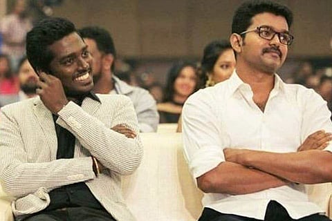 Atlee and Vijay sitting together