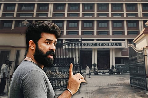 Picture of Vijay Babu with the Kerala High Court in the background