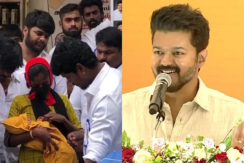 Vijay fans gift gold rings to newborns, books to youth on his birthday