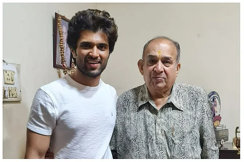 Actor Vijay Devarakonda and Film exhibitor Manoj Desai