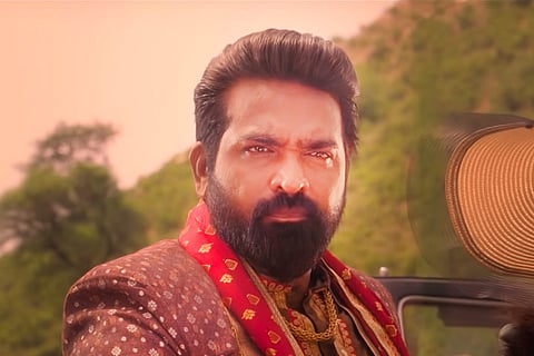 Vijay Sethupathi wearing a sherwani in Annabelle Sethupathi still