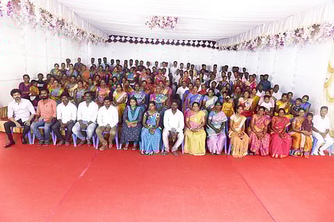 Actor Vijay's group photo with the elected representatives