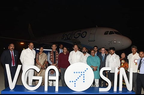 Vijayawada airport gets international status, first flight takes off to Singapore
