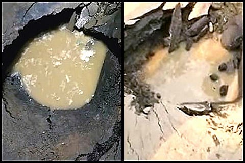 Road laid for Krishna Pushkaralu caves in at Vijayawada, causing traffic woes