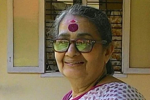 Vimala Menon smiles
