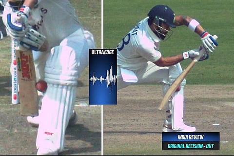 Virat Kohli given out lbw