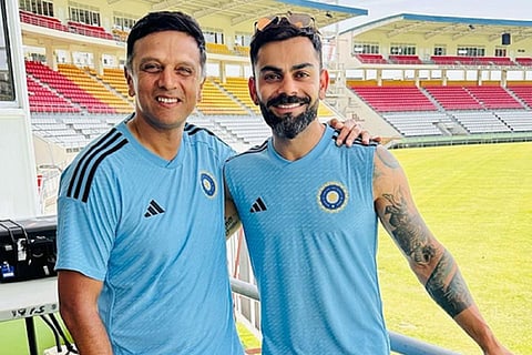 Rahul Dravid and Virat Kohli