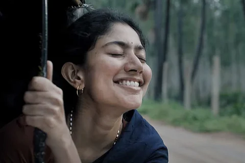 Sai Pallavi in a still from Virata Parvam