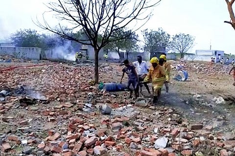 Site of fire accident in Virudhunagar district