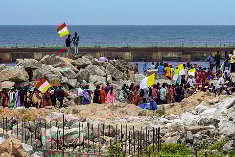 An image of Vizhinjam port