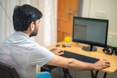 work from home employee