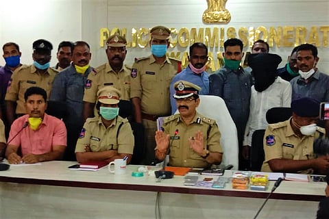 Warangal police press meet